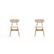 Manhattan Comfort Colbert Dining Chair in Nature and Cane with  Oatmeal Upholstered Seating, Set of 2 DCCA02-OM - alternate 1